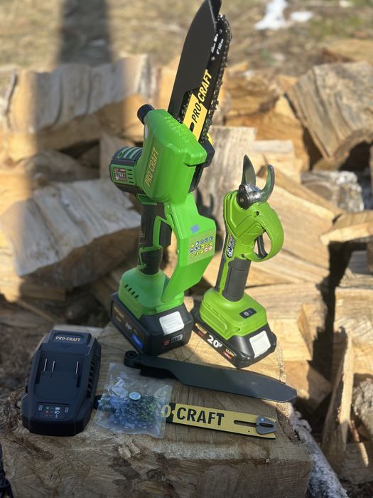 Акумуляторний садовий набір Procraft 2в1 пила Pka 32 + секатор Es30li