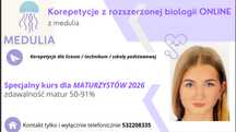Korepetycje biologia rozszerzona [ostanie miejsca]