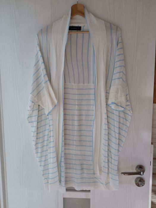 Narzutka plażowa letnia boho kardigan cienki kimono Reserved L damskie