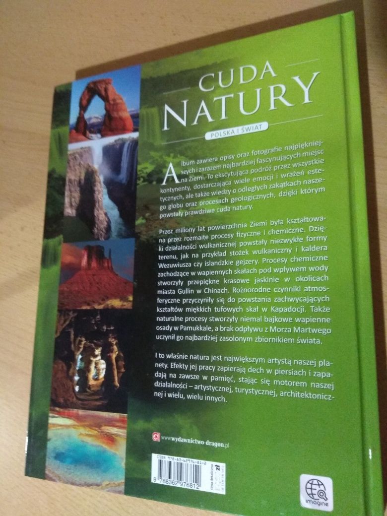 Książka " Cuda Natury" Polska i świat.