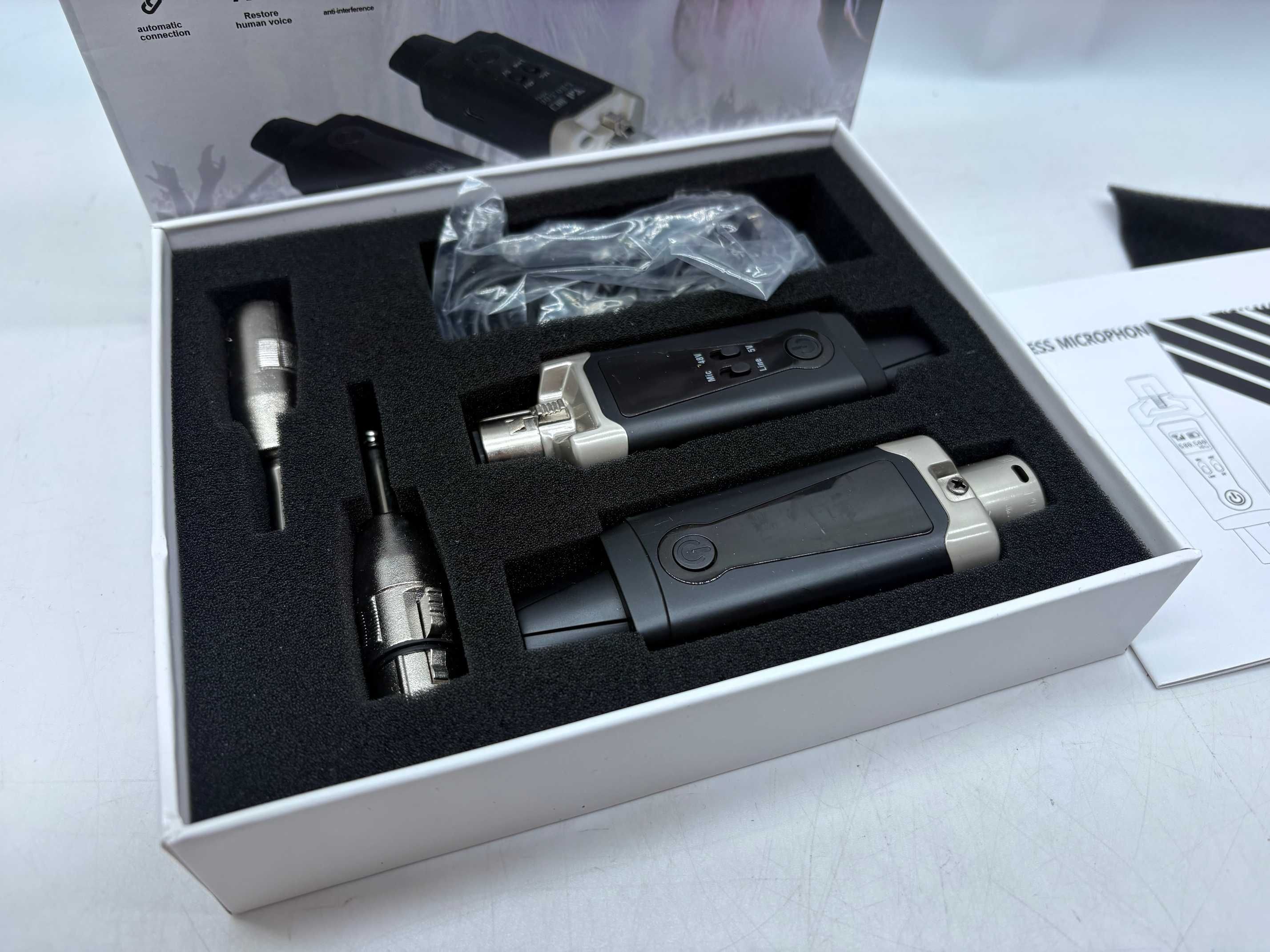 Depusheng T9 – zestaw bezprzewodowy XLR 48V/5V do mikrofonów, 30m