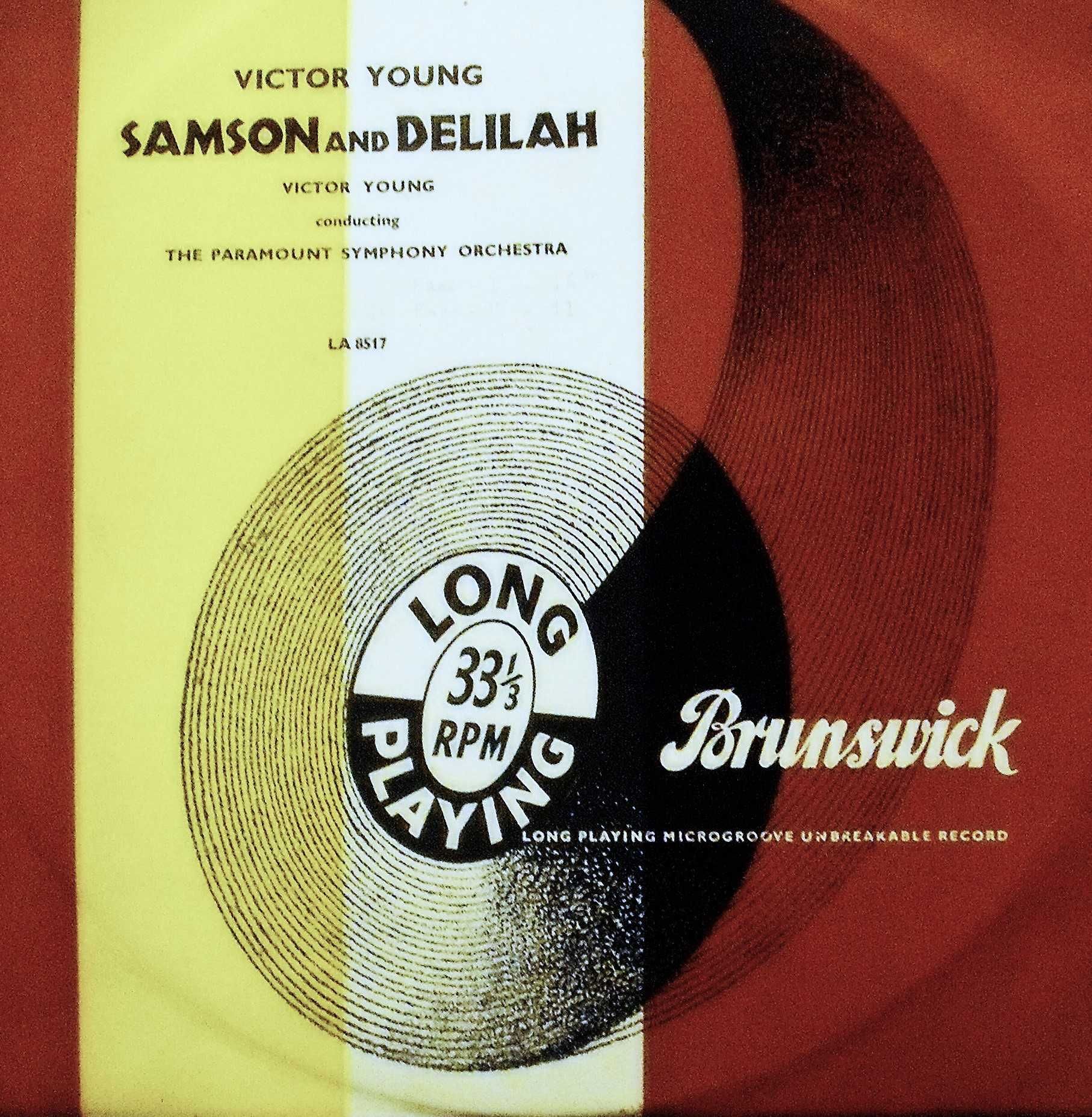 Victor Young  Paramount Symphony Orchestra* ‎– Samson And Delilah 1951