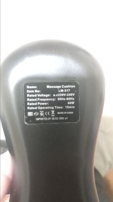 Almofada de Massagem Shiatsu com Infravermelhos