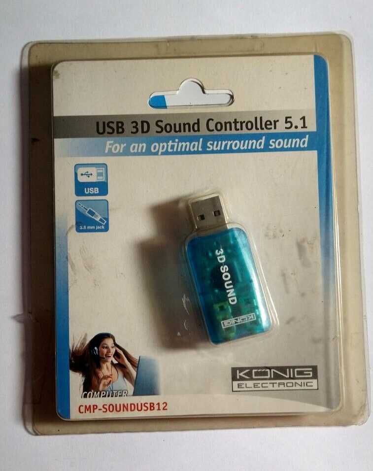 König Sound Card USB Stereo 5.1