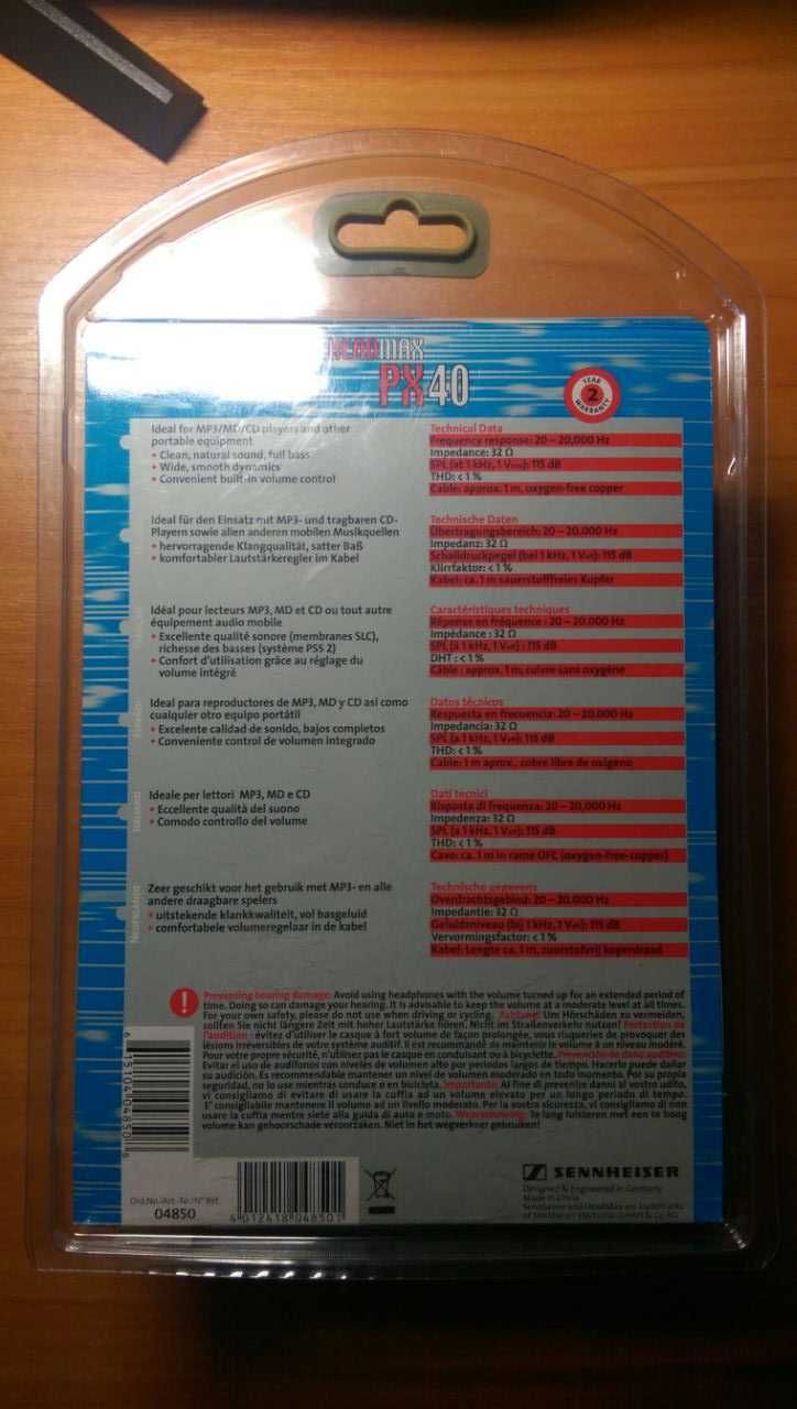 Навушники Sennheiser px 40 Нові.