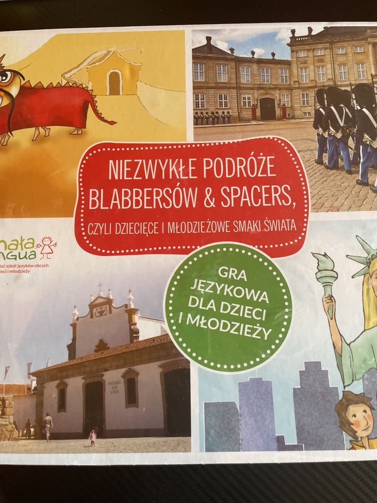 Niezwykle podróże blabbersów gra planszowa do nauki  angielskiego