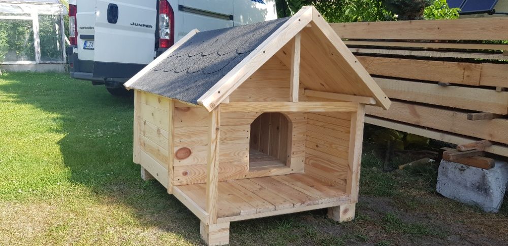 Buda dla średniego psa ocieplona Buldog ,Beagle, haski i inne.