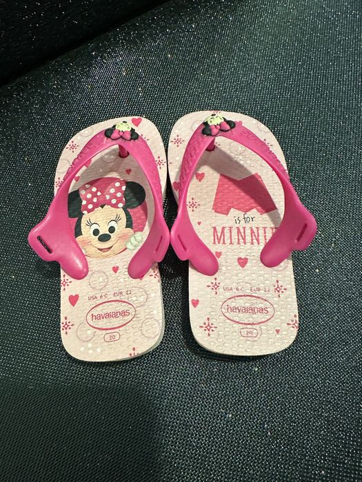 Chinelos Havaianas Rosa Minnie 20