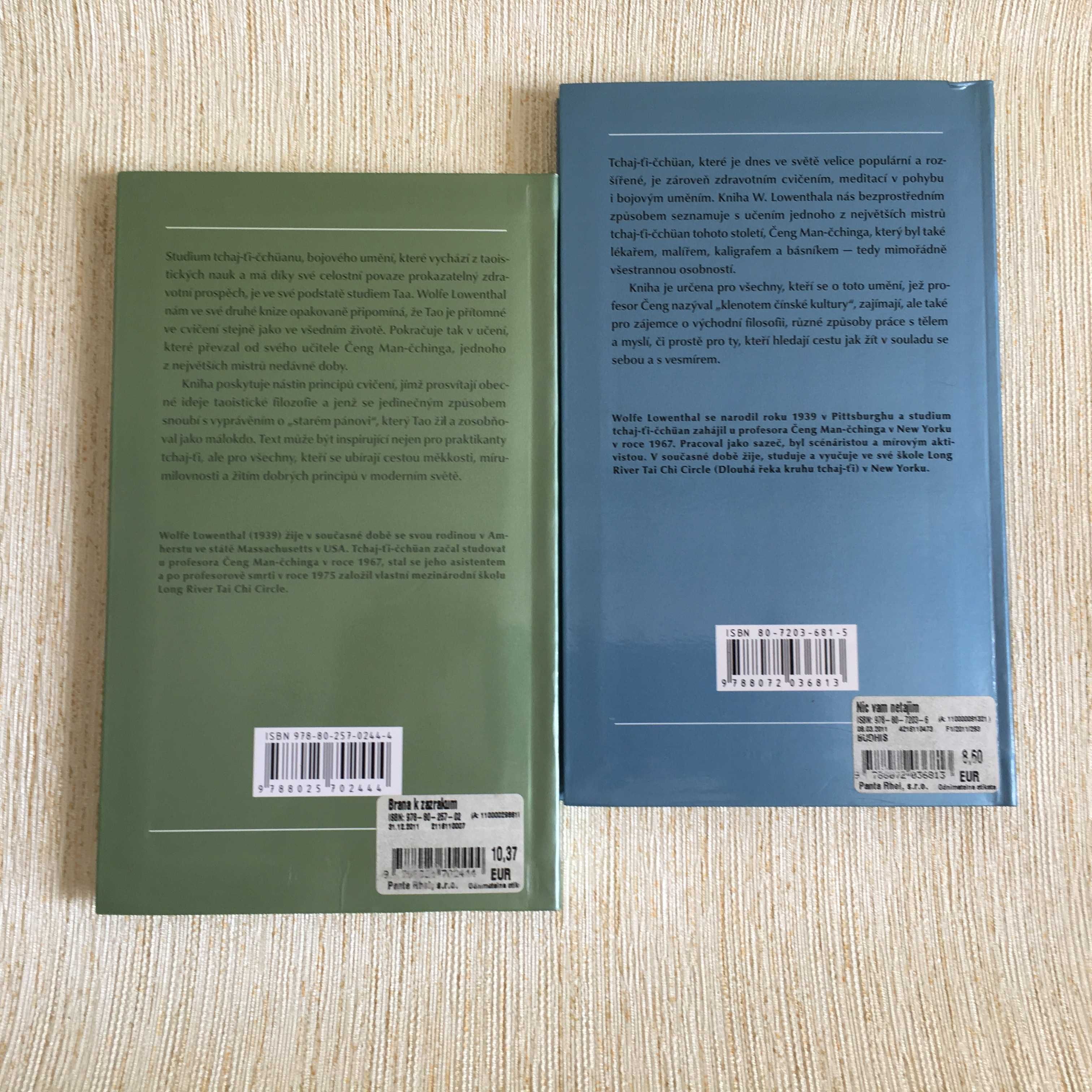 Вольфе Лілієнталь. Дві книги про Тайцзи о Ченг Ман-Чинге. Словацькою.