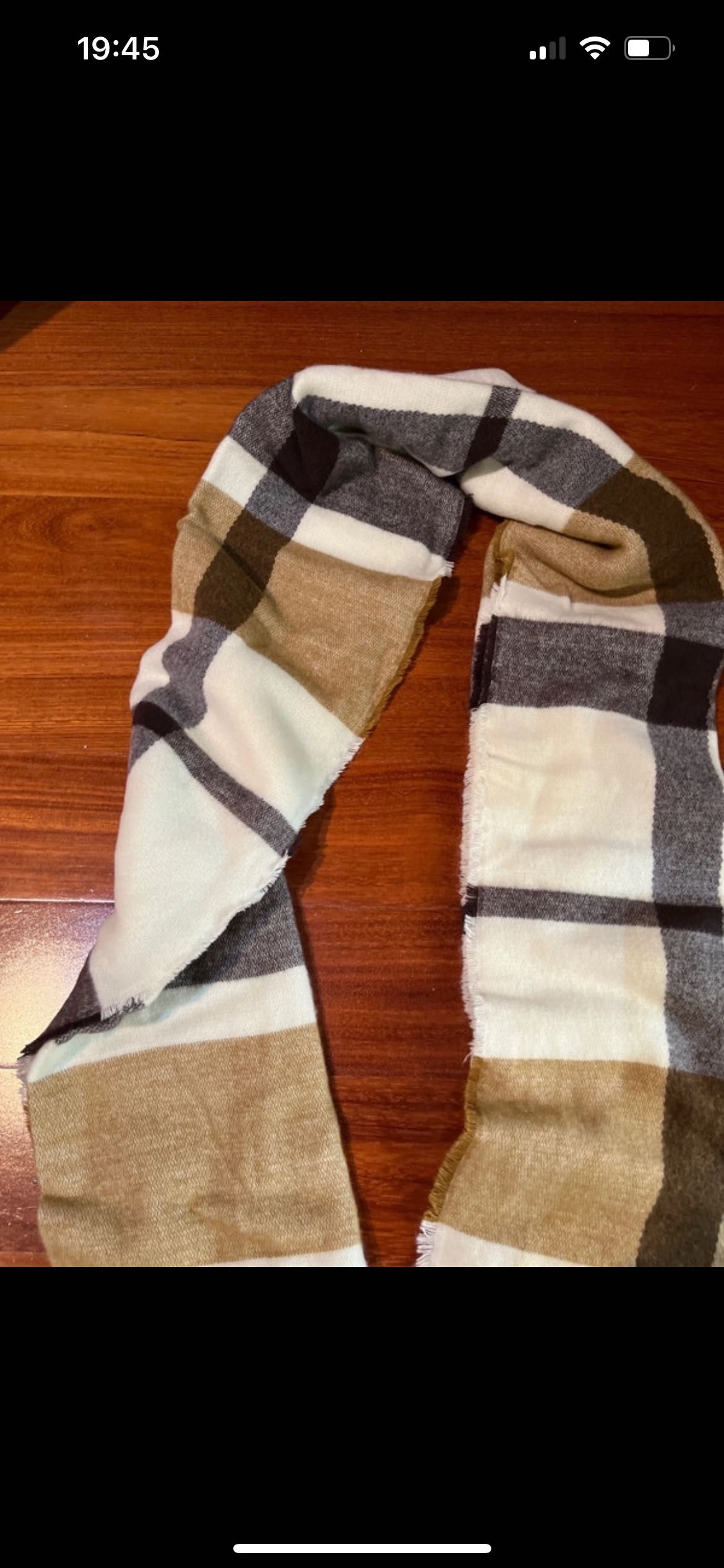 Cachecol Zara castanho/ cachecol Springfield Bordeaux