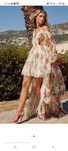 Nasty gal asos sukienka tiulowa guess gucci