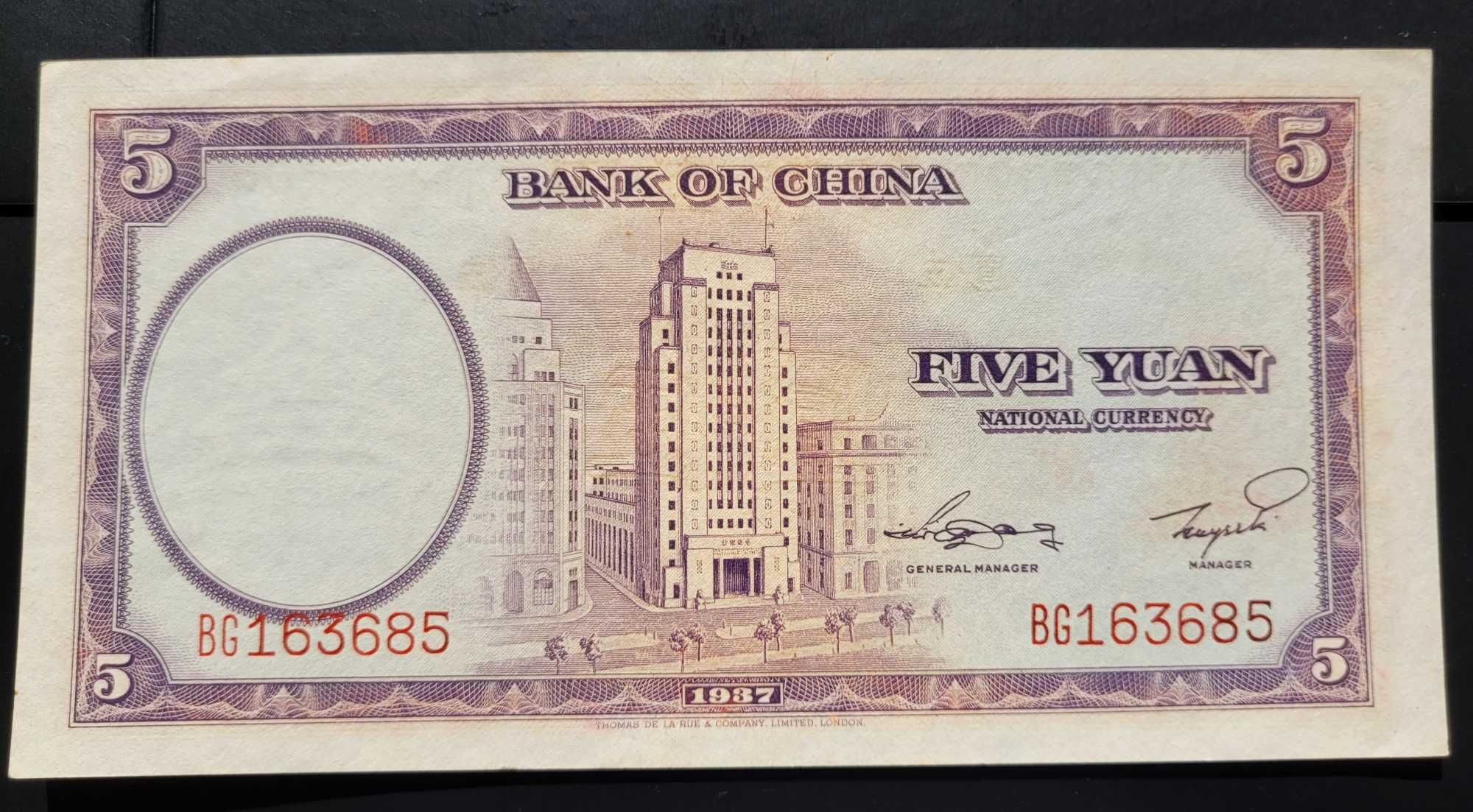 B30) CHINY - 5 Yuan - 1937 r.