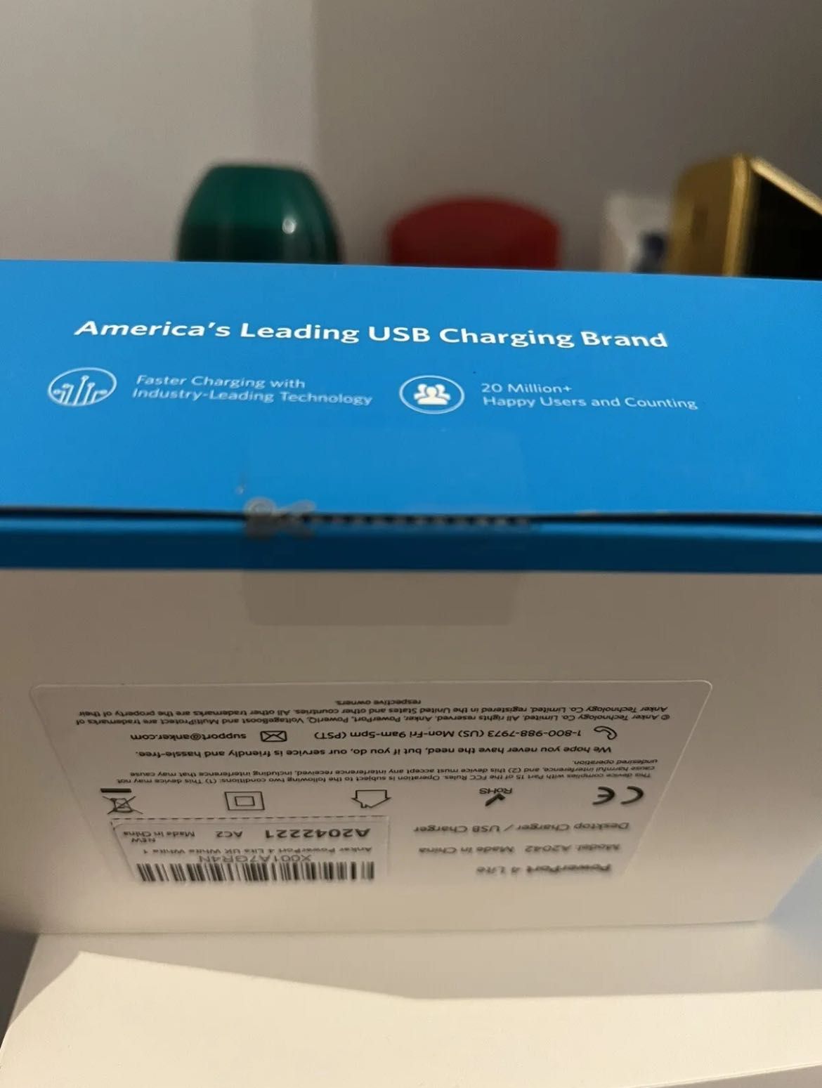 Блок живлення Anker PowerPoint 4 Lite Wall Charger A2042