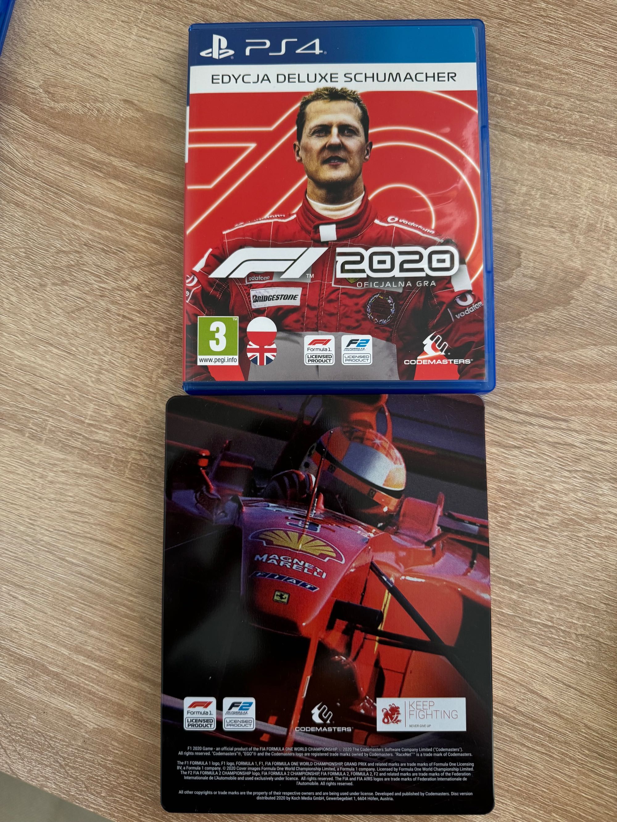 PS4 F1 2020 Schumacher Edition PL + Steelbook