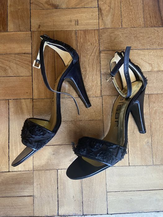 Sapatos HELSAR pretos número 38 (made in Portugal) todo em pele