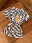 Bluzka t-shirt w paski 158/164