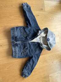Zara kurtka dziecięca 92 cm jeansowa na misiu