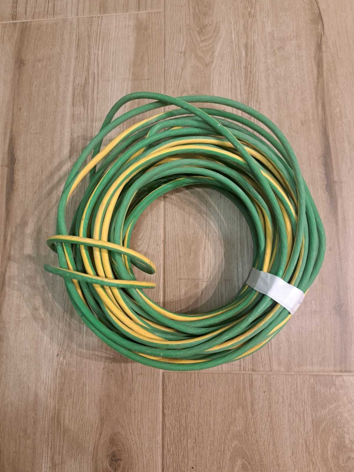 Cabo elétrico multifilar Classe 2 – 16 mm² Verde/Amarelo (semi-novo)
