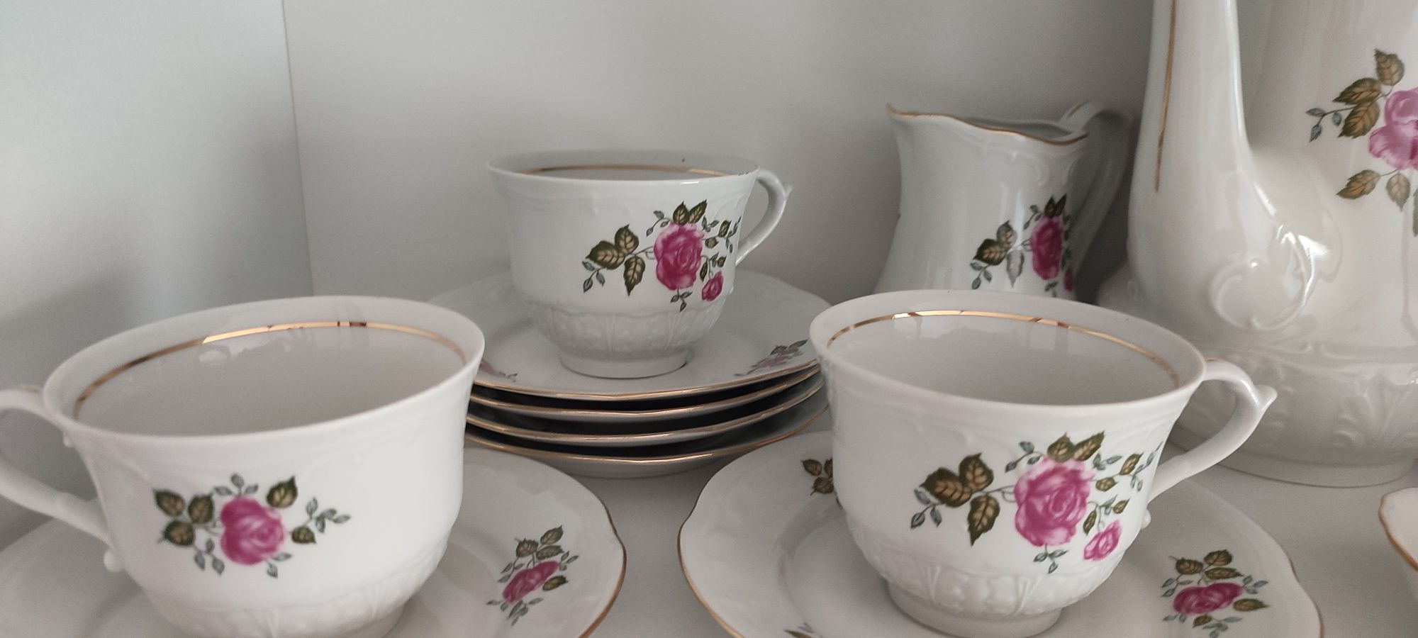 Serwis kawowy Porcelana Włocławek Karolina
