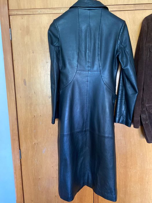 Casaco Zara preto em couro