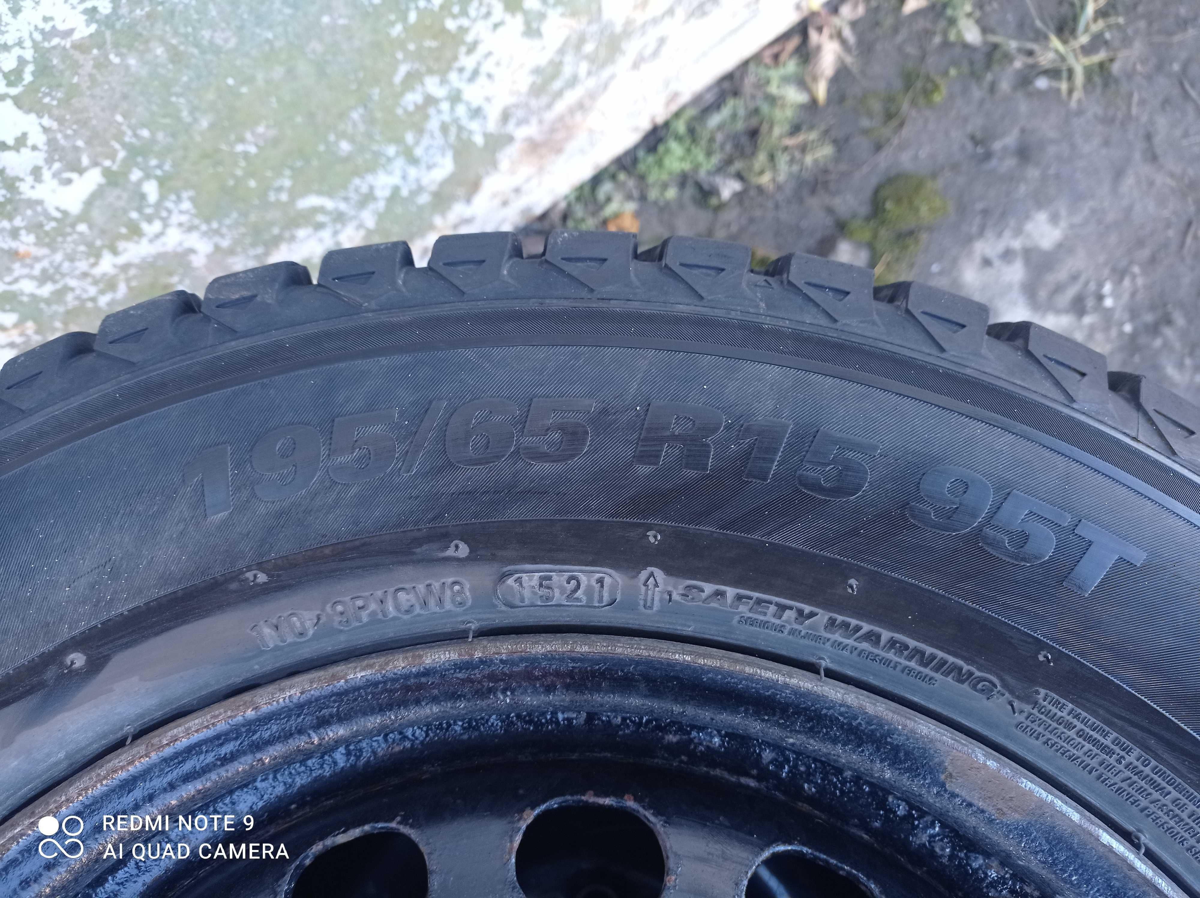 Диски з новою зимовою резиною KUMHO Winter Craft ice 195/65R15