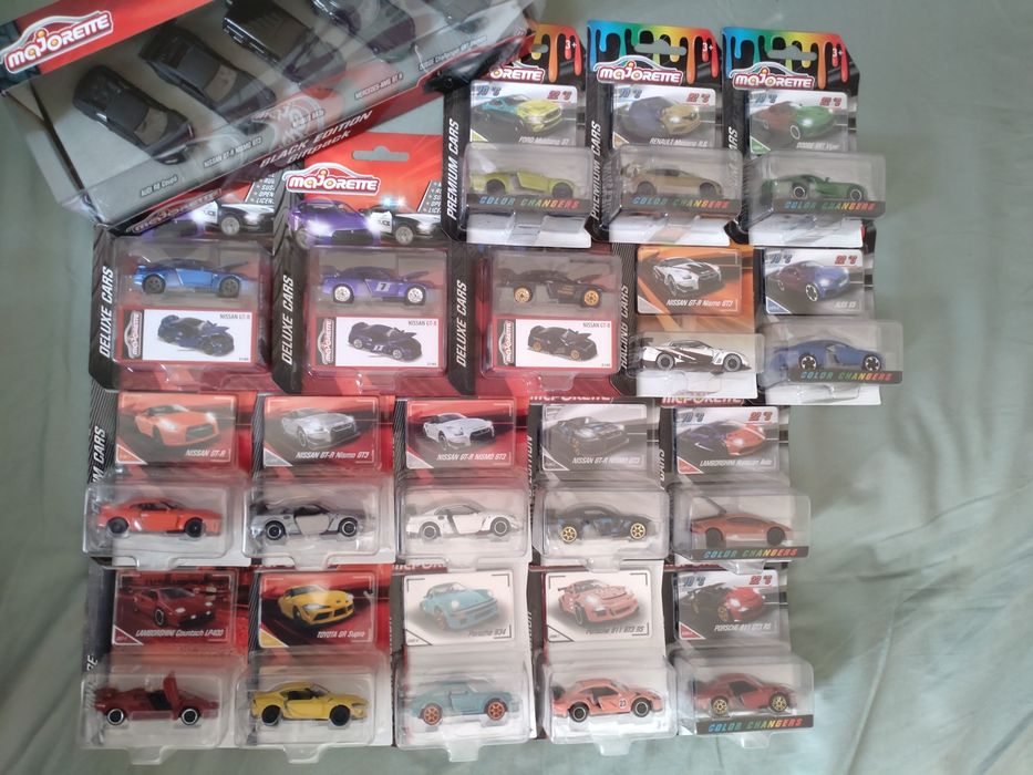 Zestaw Majorette Deluxe Premium Nissan Lamborghini Porsche Toyota Audi