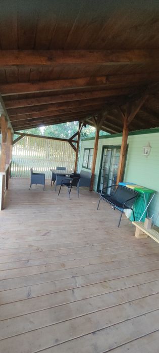 Domek holenderski na Mazurach nad jeziorem Ławki