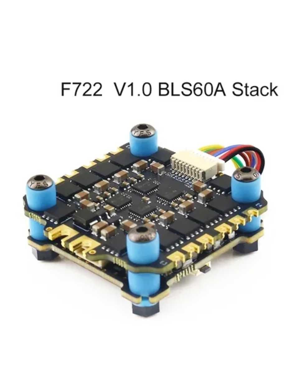 Політний стек SoloGood F722 60A Stack 30.5X30.5mm – 3-6S Lipo