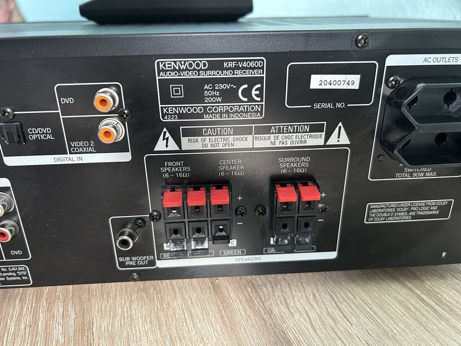 #1417 kenwood krf-v4060d wzmaciacz amplituner