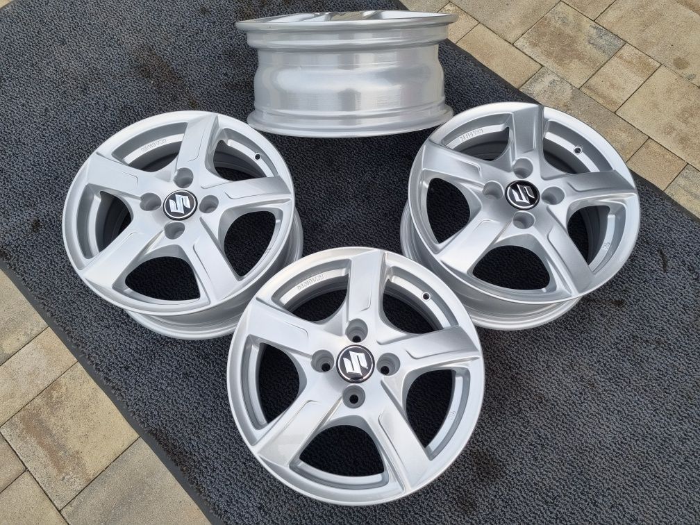 Suzuki 15" Alufelgi Nowe 4x100 Swift, Baleno, Alto, Splash Ignis Liana