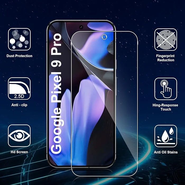 Protetor de ecrã e câmera para Google Pixel 9 Pro - NOVO