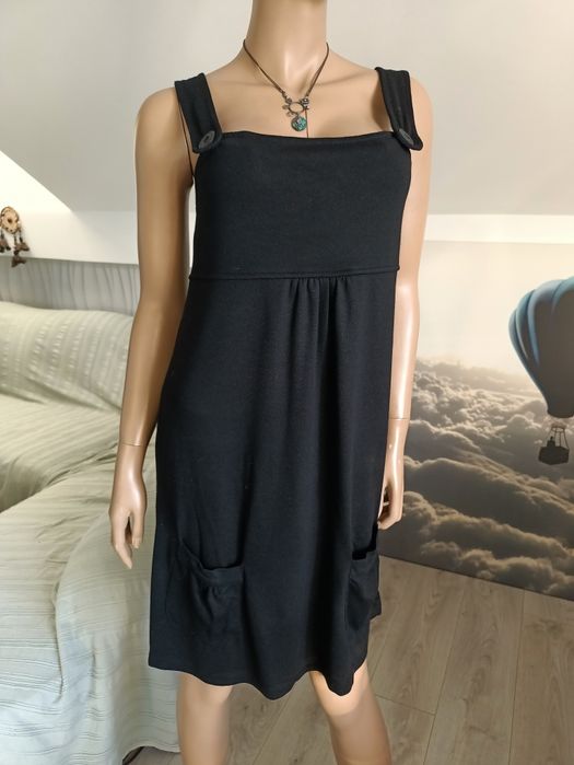 Sukienka ogrodniczka Tom Tailor z kieszeniami Boho tunika okazja