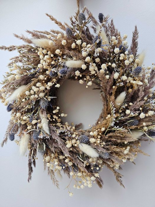 Jesienny wianek boho – dekoracja
