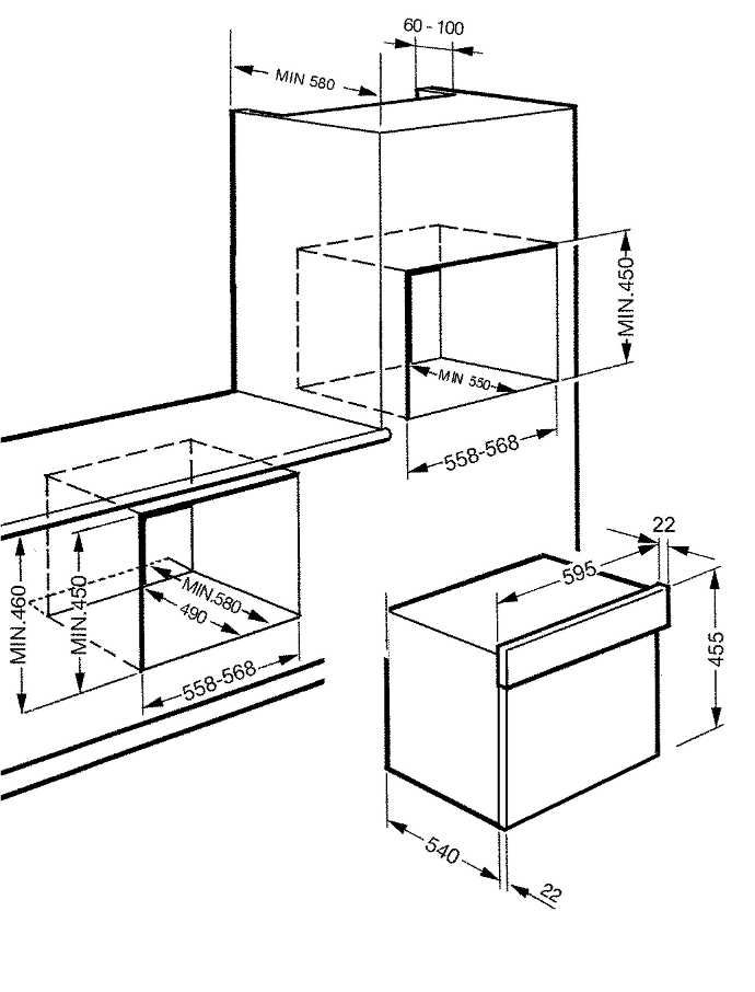 Kuchenka mikrofalowa z grilem do zabudowy SMEG Linea - SC45MNE2