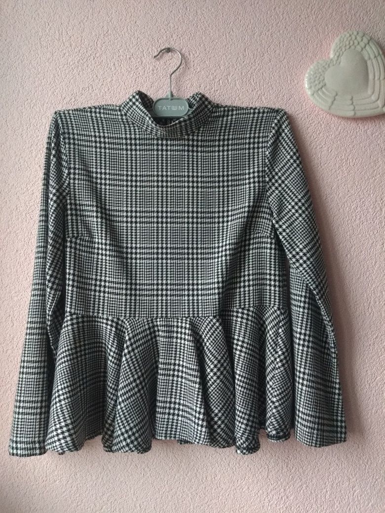 Bluzka w pepitkę XS