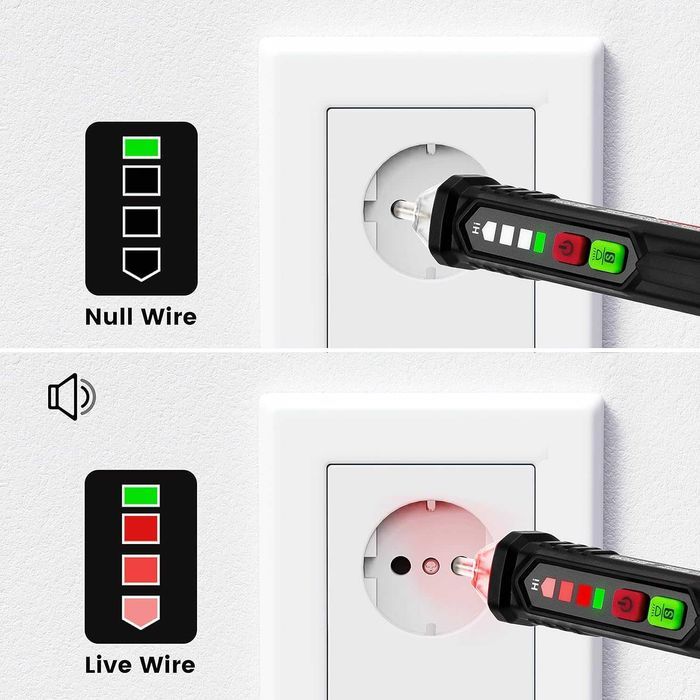 Kaiweets Vt 200 Bezdotykowy Tester Napięcia Ac Tester Prądu Tester Faz