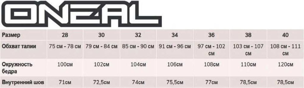 Кроссовые, эндуро штаны Oneal Matrix Ridewear