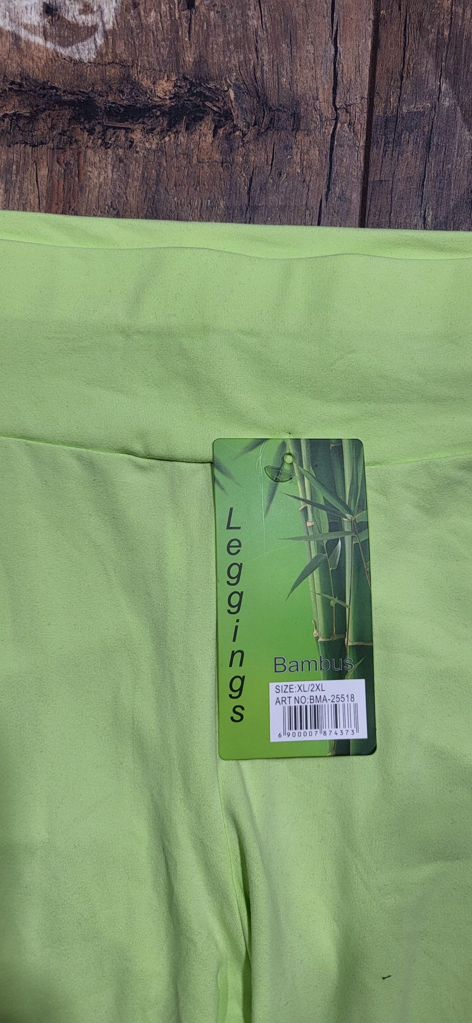 Kolarki damskie limonka bambus bambusowe XL XXL