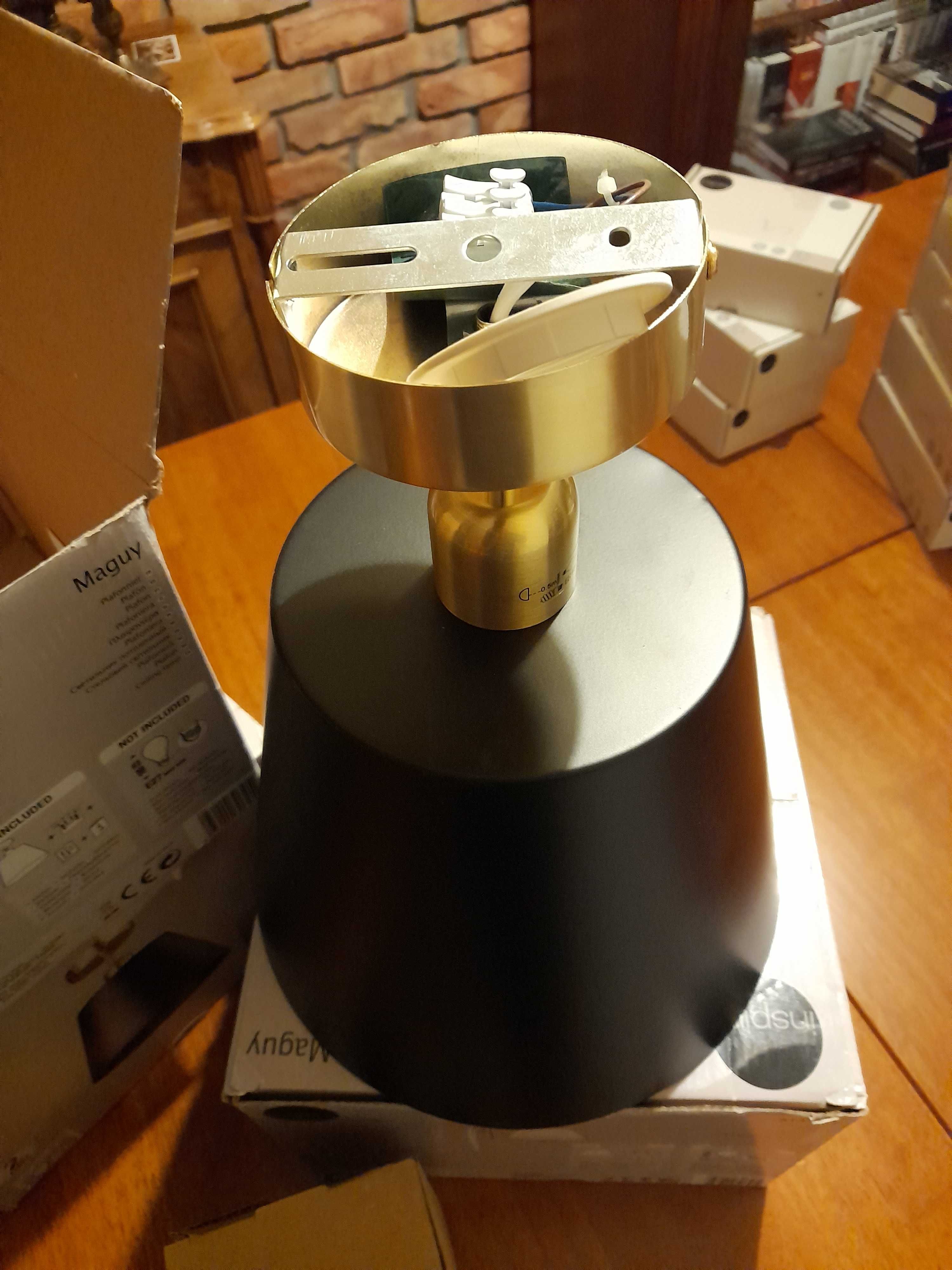 Lampa sufitowa NOWA - CZERŃ, ZŁOTO
