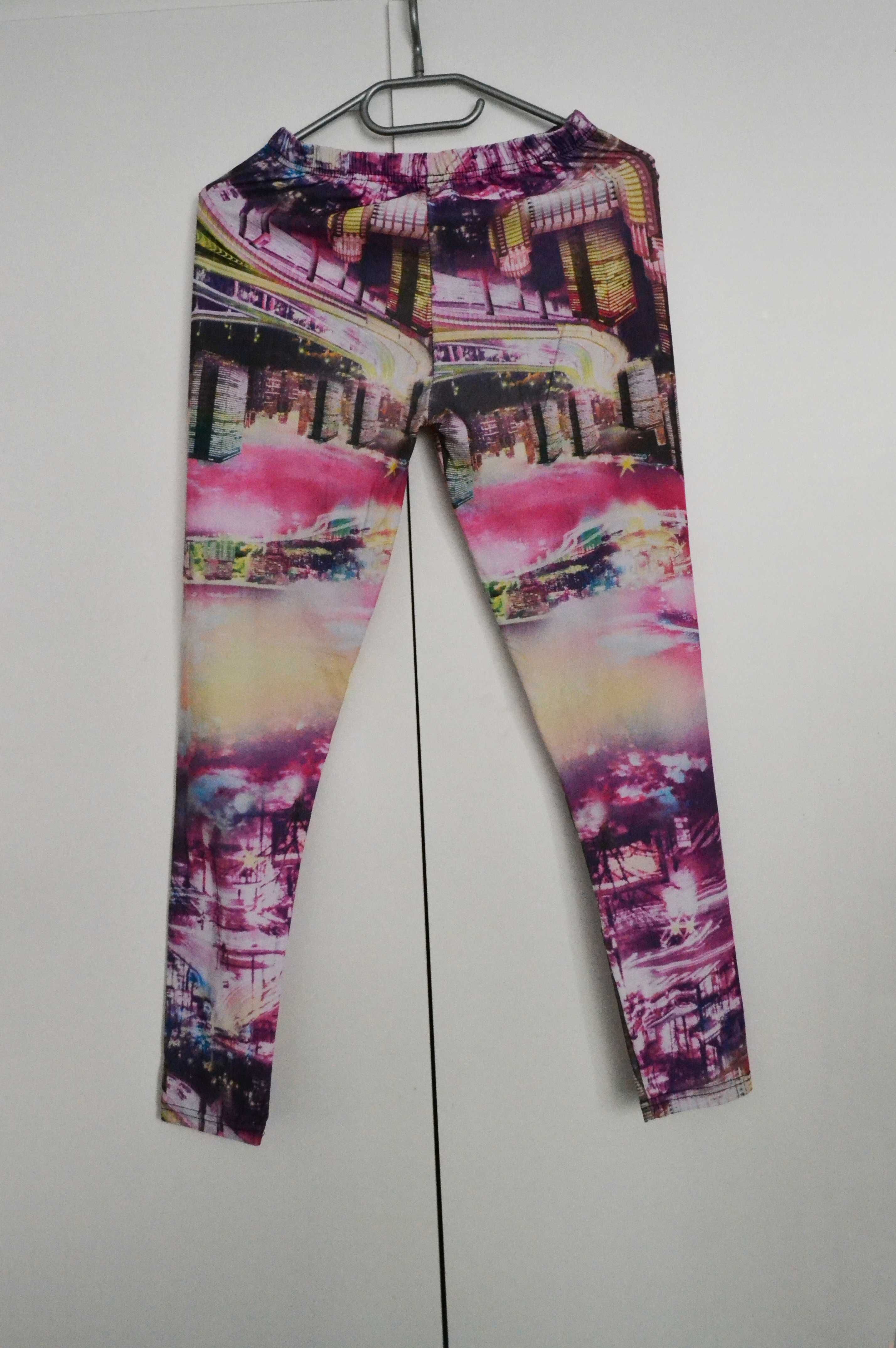 Damskie legginsy sportowe kolorowe MORAJ S/M