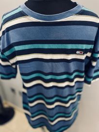 Tommy Hilfiger koszulka, T-Shirt bawełna w paski r. M/L extra stan