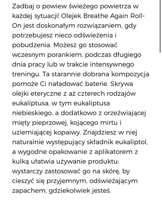 Breathe Again olejek eteryczny Young Living
