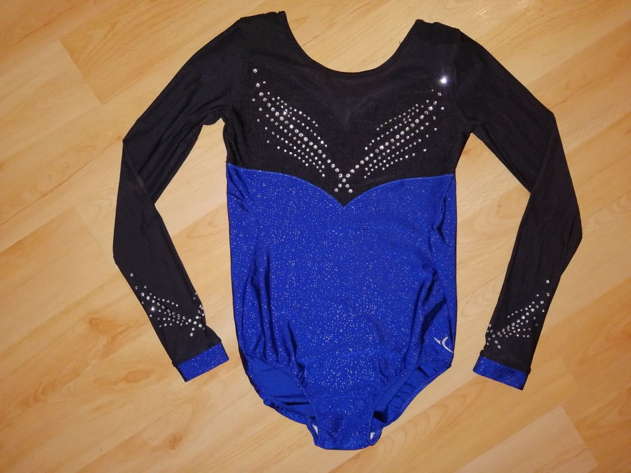strój gimnastyczny body cyrkonie gimnastyka artystyczna 146-158cm