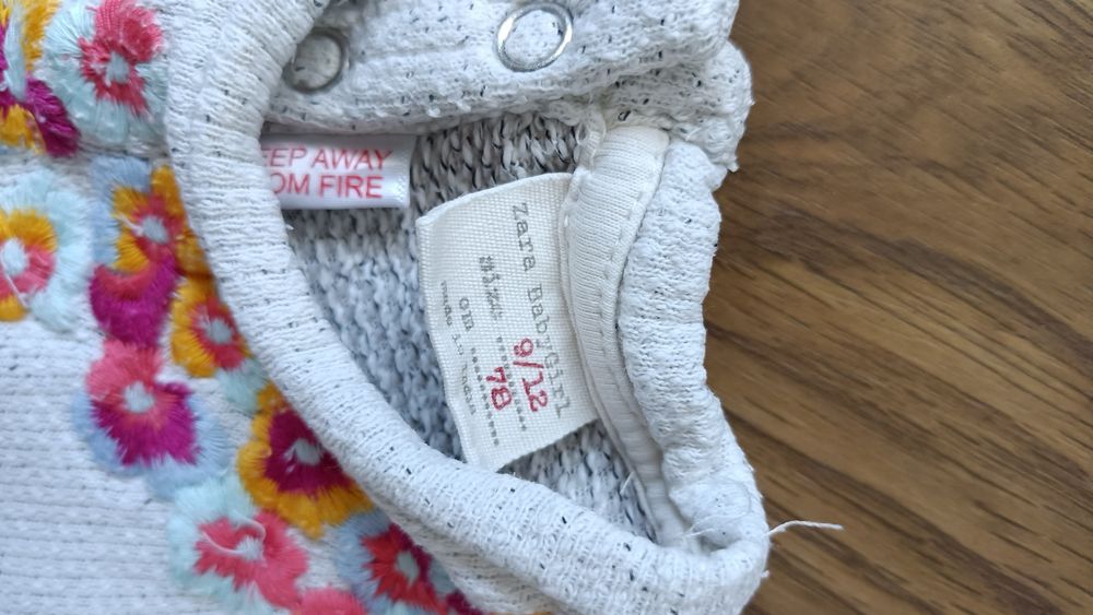 Zara Baby bluzeczka niemowlęca na długi rękaw