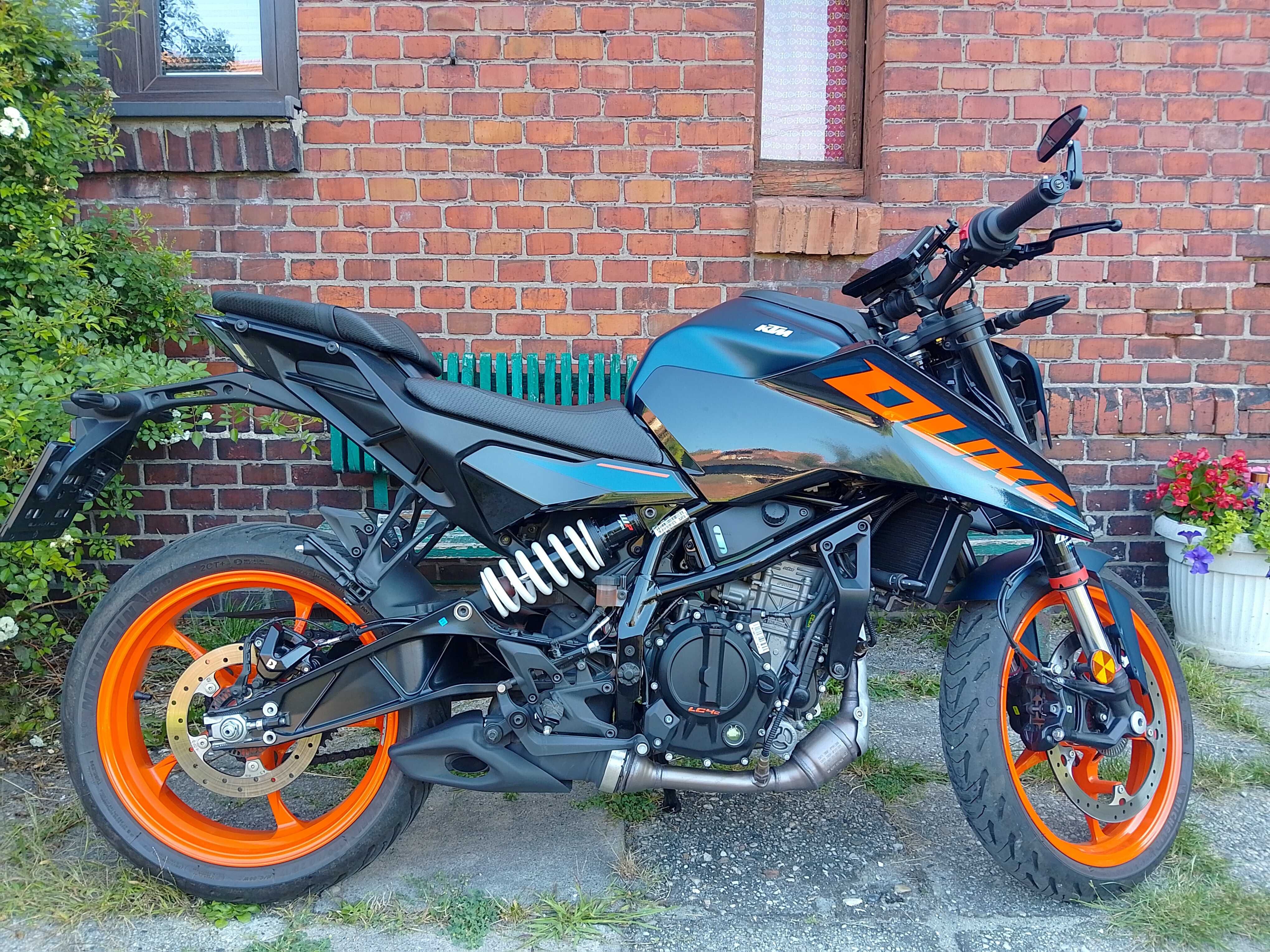 KTM Duke 125 na gwarancji