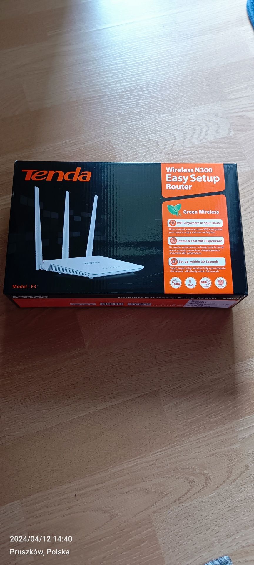 Router Tenda F3 802.11g, 802.11b, 802.11n (Wi-Fi 4)