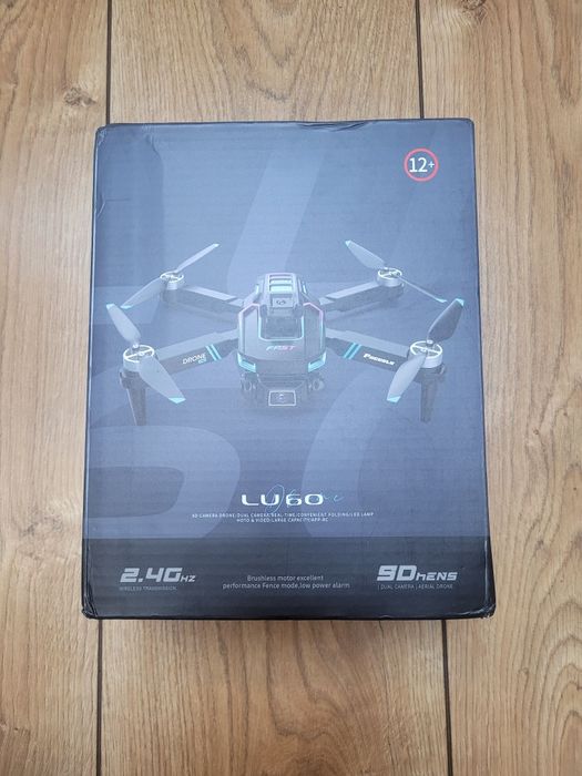 Nowy dron z podwójnymi kamerami 3 AKUMULATORY obrót 360, światła Led