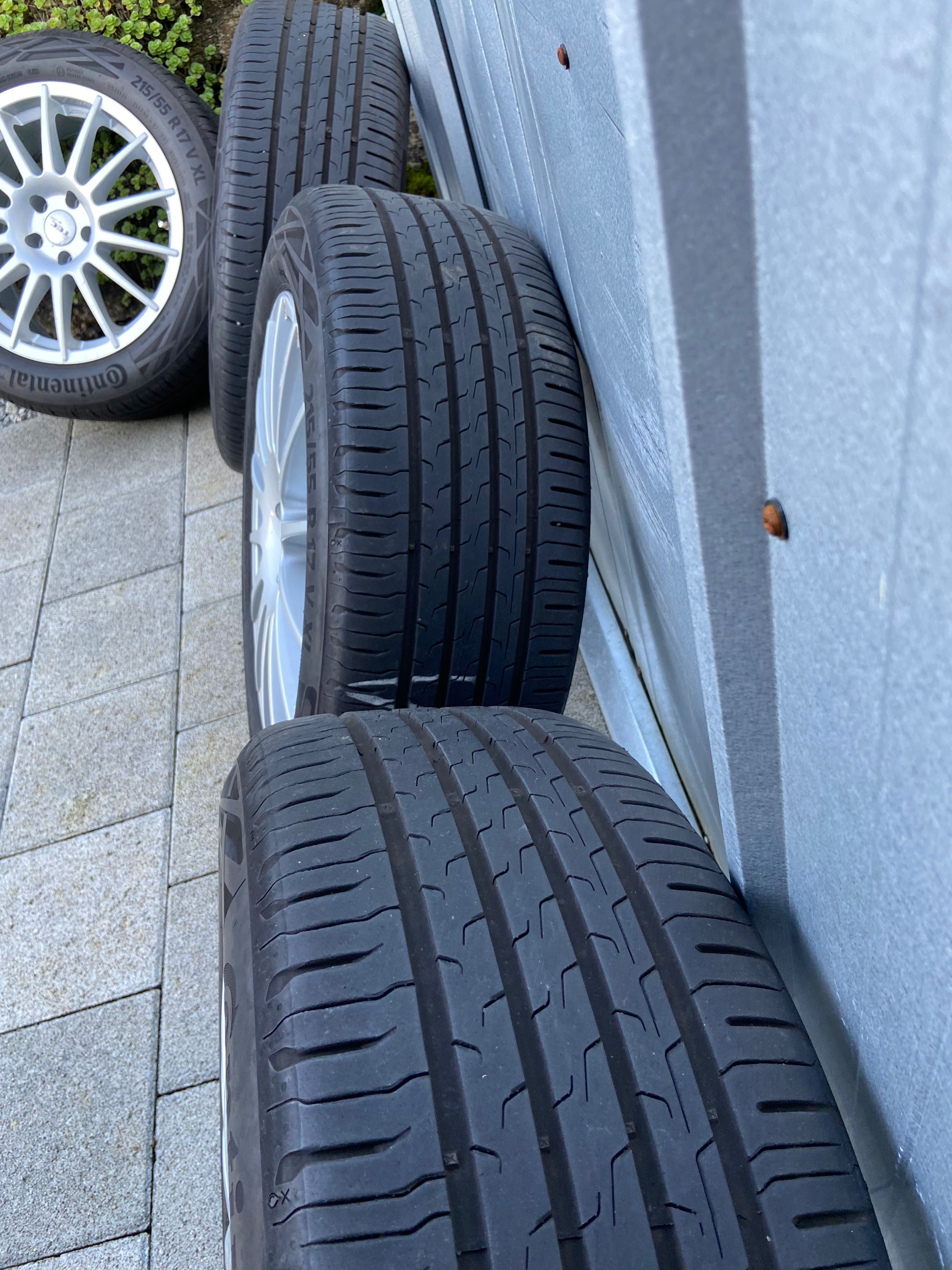 Felgi aluminiowe 17” TEC + opony Continental EcoContact 6 215/55 R17