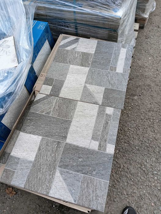 Плитка в гараж, крыльцо, подъезд, баню Misto Mattone Серая 40x40 см