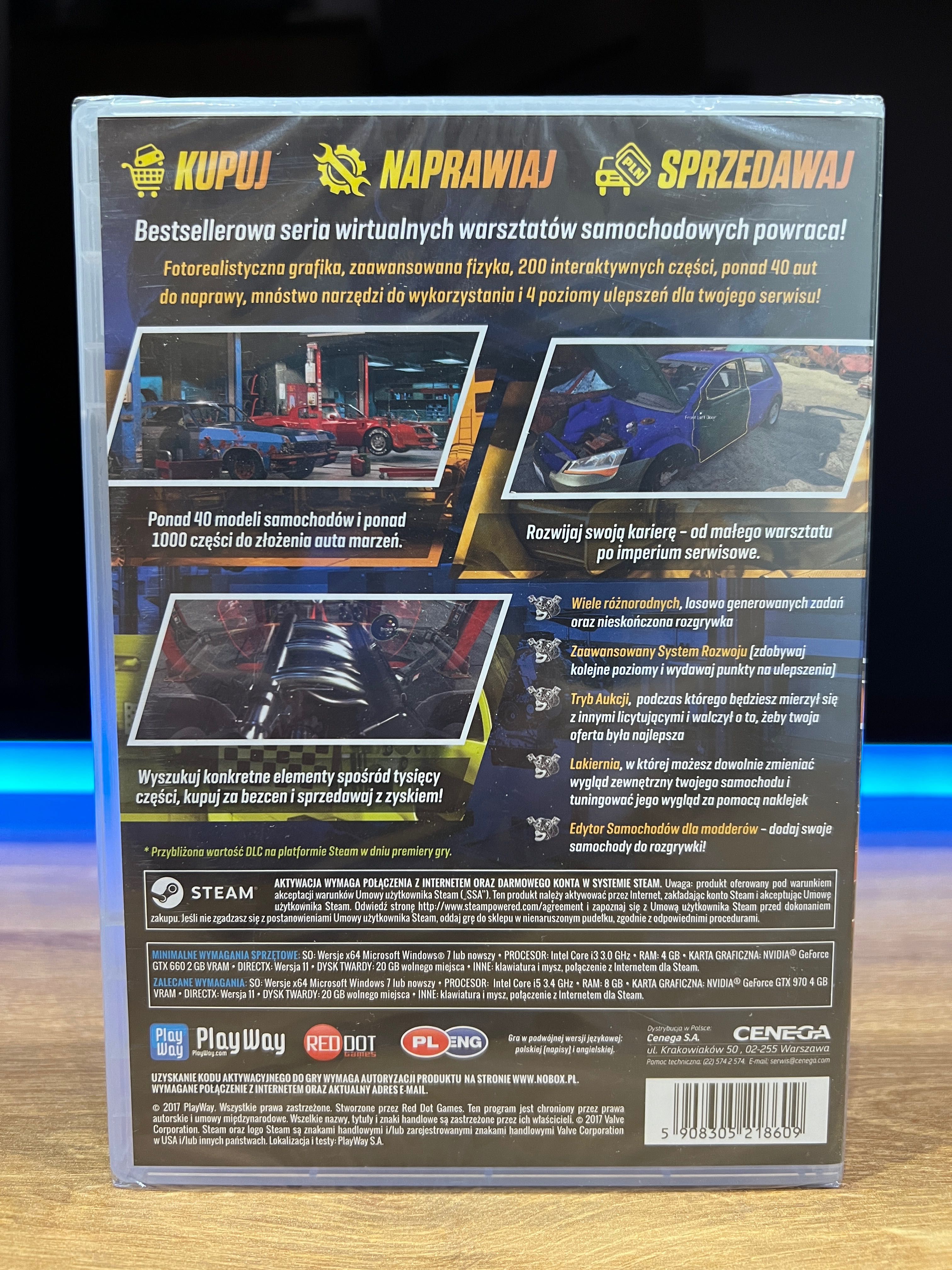 Car Mechanic Simulator 2018 (PC PL 2017) NOWA FOLIA premierowe wydanie